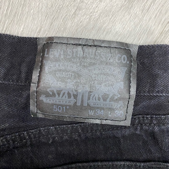 Levi Strauss & Co 501 Black Straight Leg Jeans - Picture 6 of 6